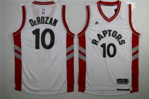 Maillot De Basket Toronto Raptors Demar DeRozan 10 15-16 Season Tissus Sportif Fans Edition Blanc